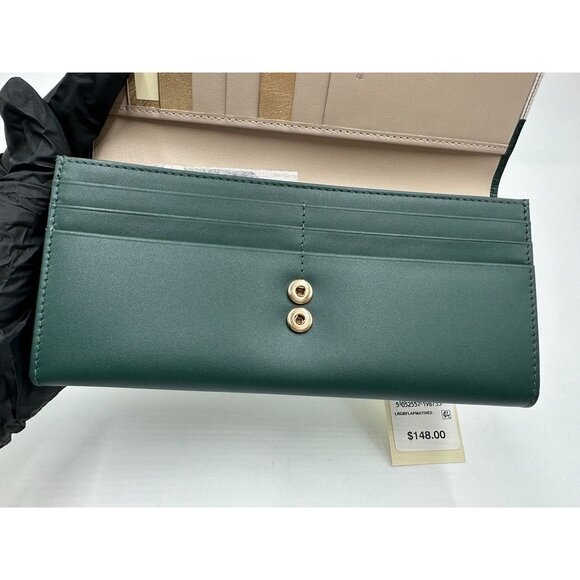 NWT Radley London HOLE LOTTA FUN Large Flap Wallet Dark GREEN Penguins MSRP 148 - Picture 8 of 16